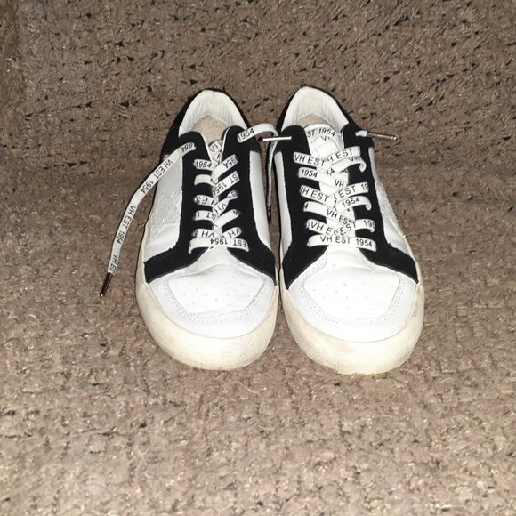 VINTAGE HAVANA-Center Wild-Black/White w/Navy Snakeskin Pattern-Sz 9.5-EX - Picture 3 of 8